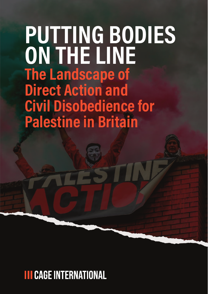 Cover of CAGE International’s Putting Bodies on the Line report